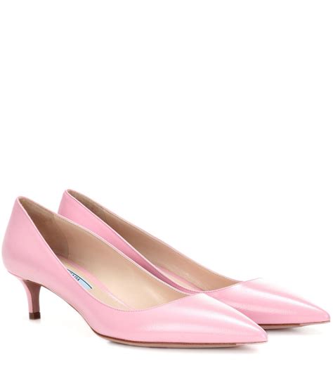 prada pink heels|prada kitten heel boots.